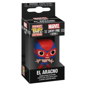 Funko Marvel Luchadores Pocket Pop El ARACNO Keychain Spider-man
